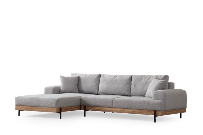 Atelier Del Sofa Eti Oak Left - Gris